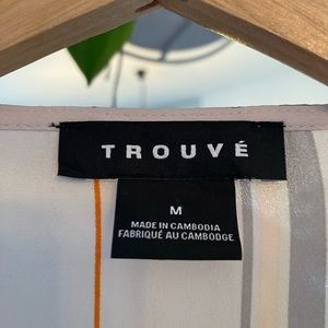 Striped blouse for office or going out. Size is medium. Look effortless.